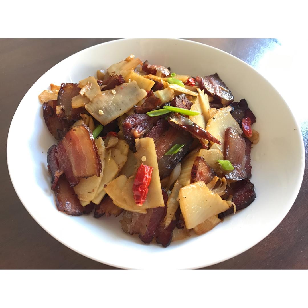 冬笋炒腊肉
