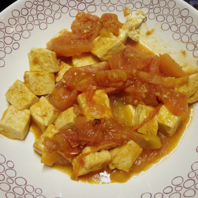 西红柿烧豆腐
