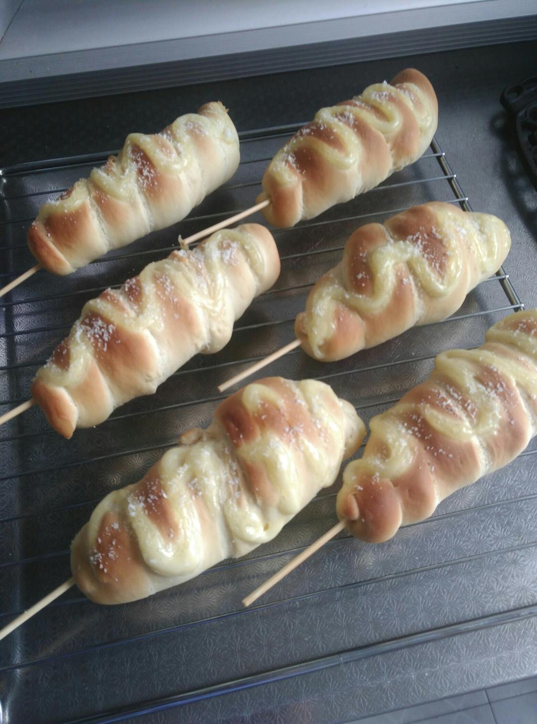 烤起来吧，鸡腿面包~