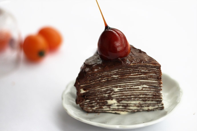 舌尖上的诱惑___巧克力千层蛋糕