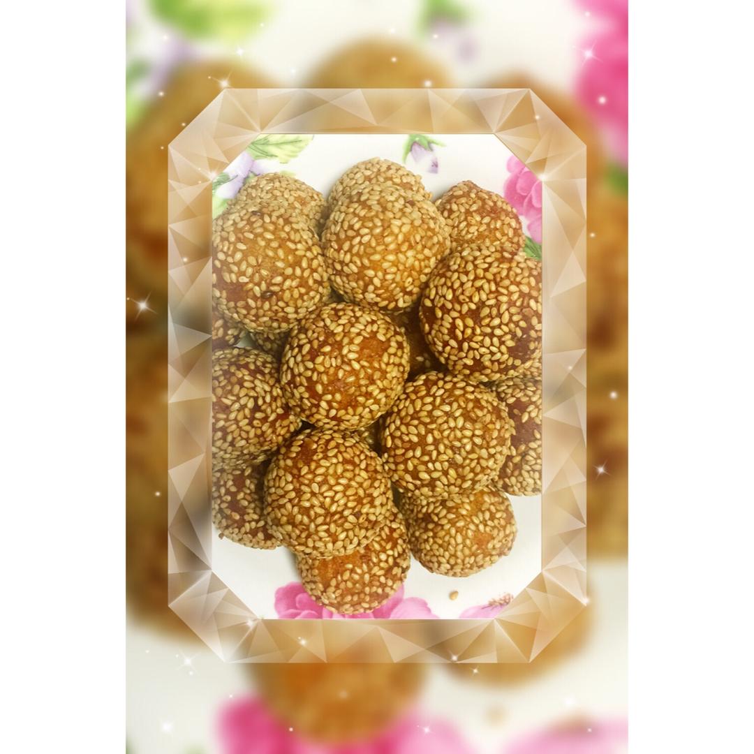 黄金球之一（南瓜芝麻球）