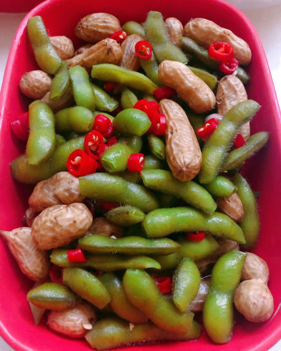 冰镇香糟毛豆