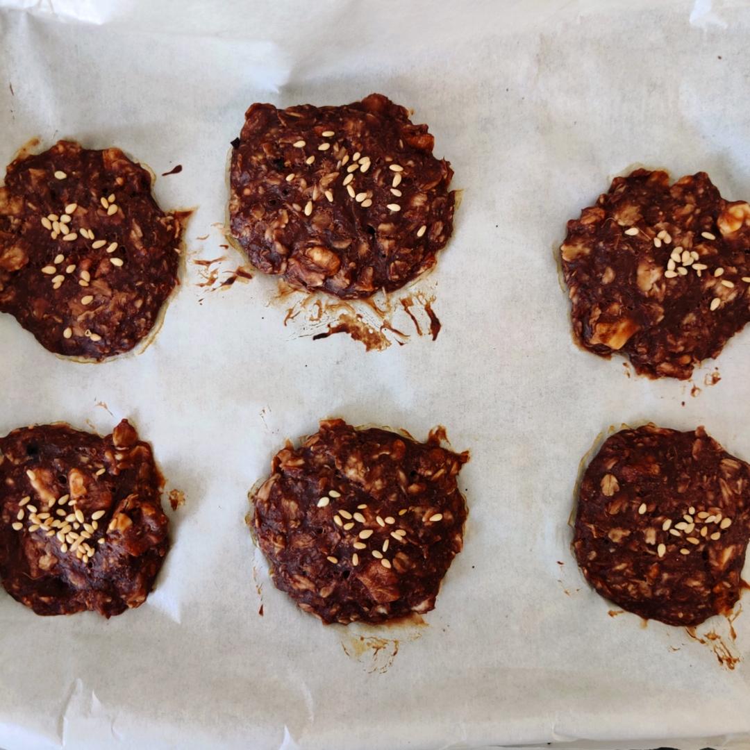 健身 | 香蕉燕麦软曲奇            无油无糖 低脂 消耗香蕉