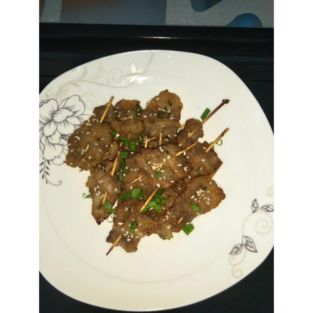 烤牙签五花肉