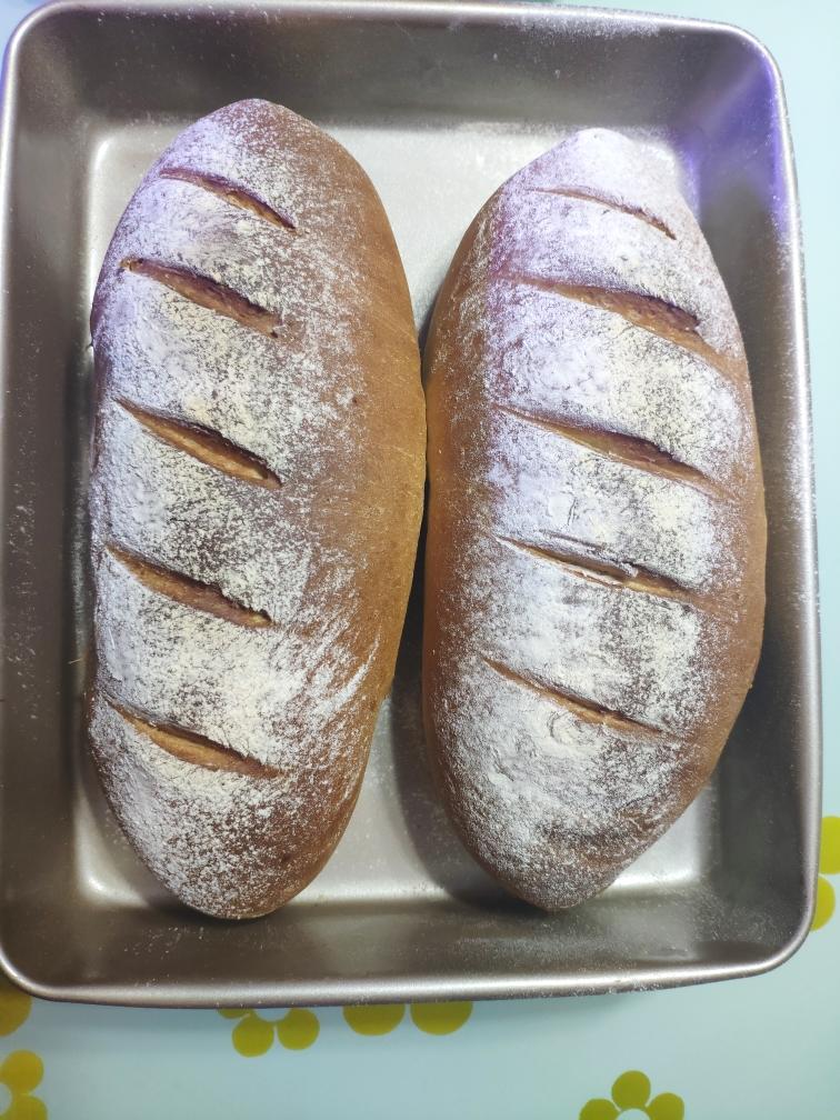 全麦红糖面包的做法