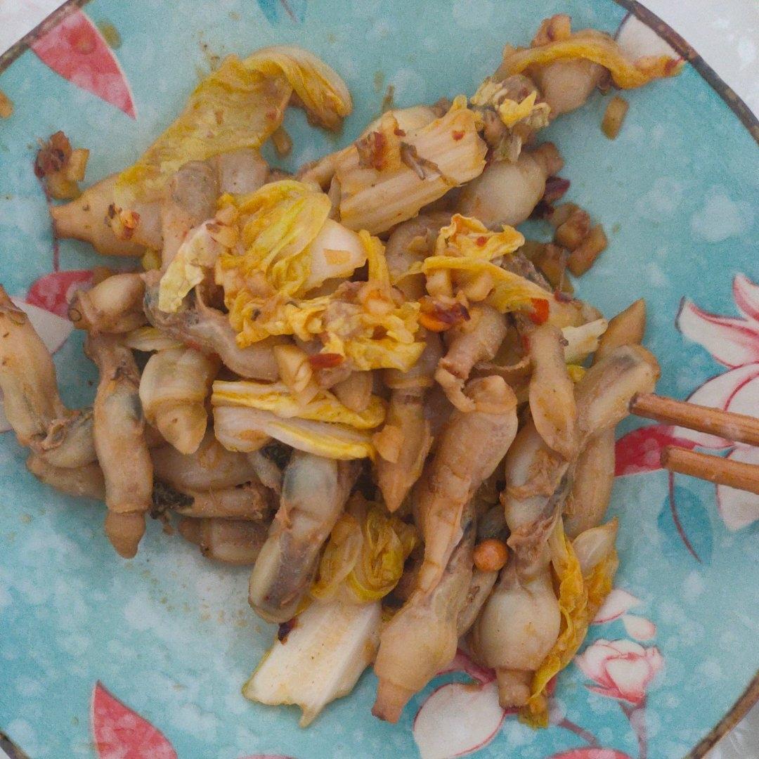 蒜香辣炒蛏子