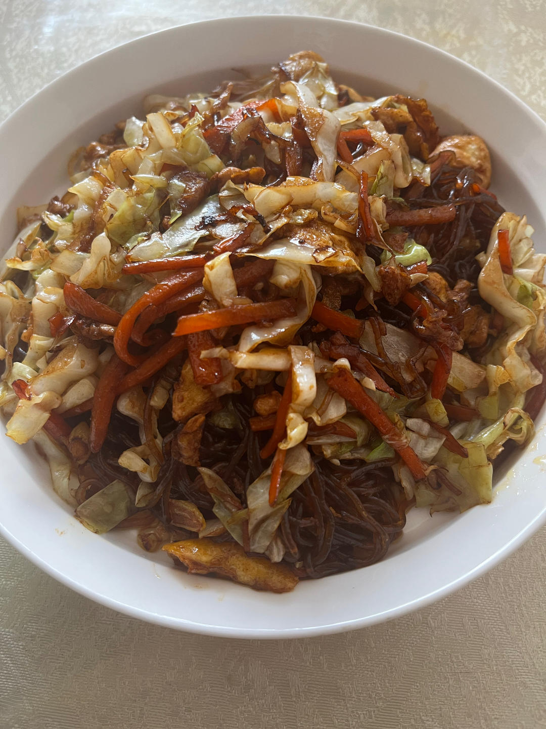 超下饭包菜炒粉丝