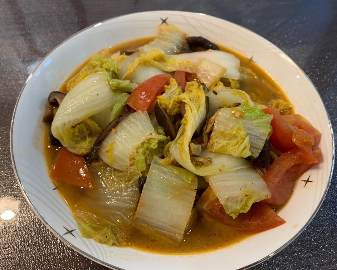 大白菜炖番茄