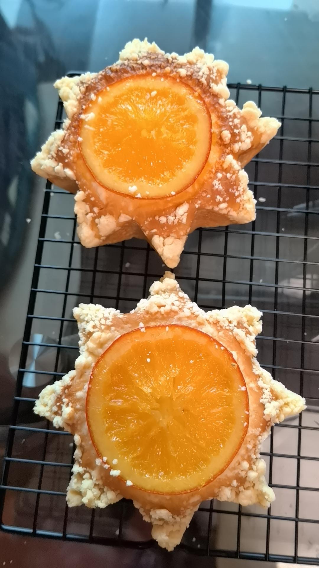 香橙🍊卡仕达八角星面包