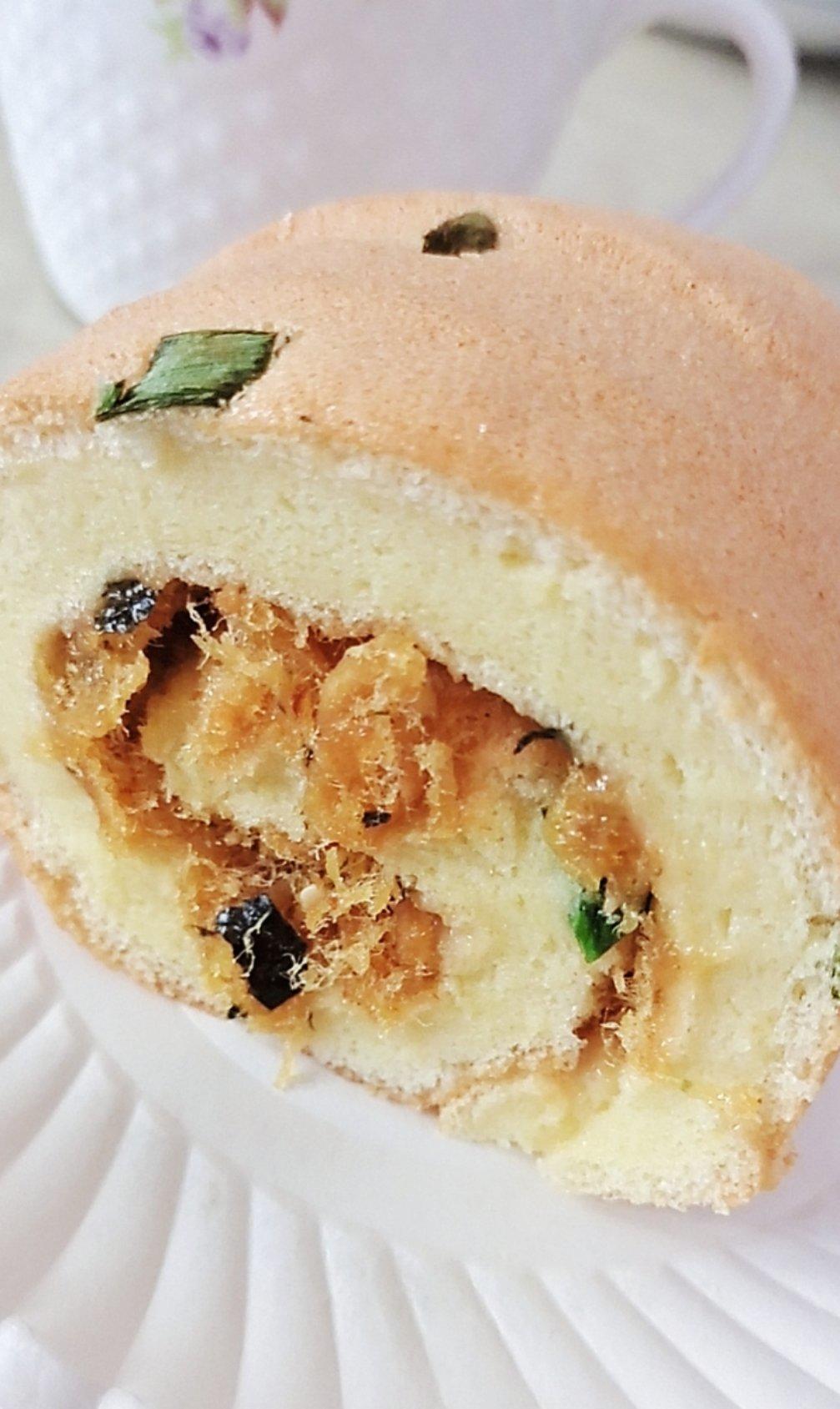 香葱肉松肥蛋糕卷～