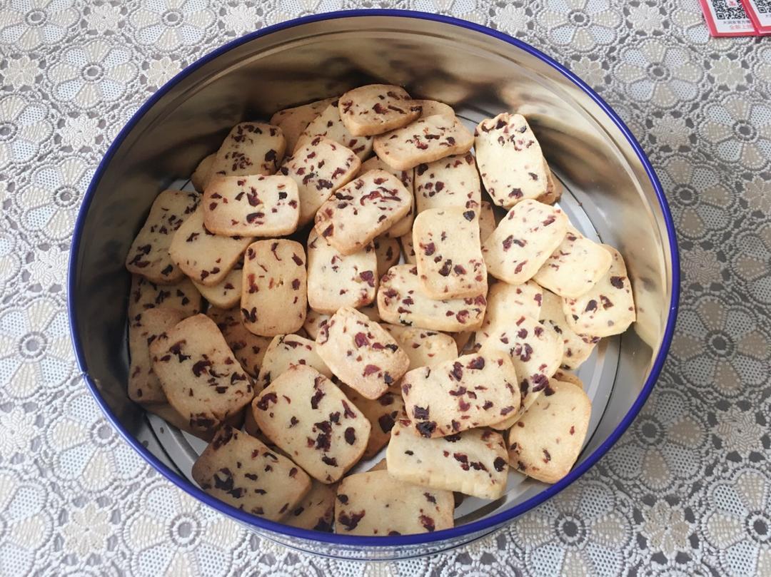 低糖少油版蔓越莓饼干