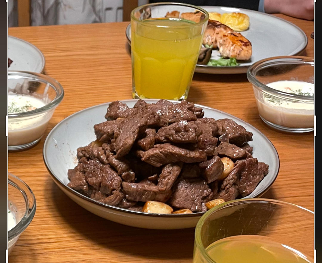 【黑蒜子牛肉粒】美味颜值集于一身的天津名菜