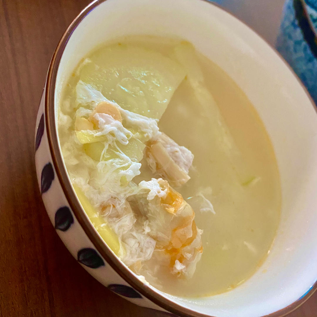 瑶柱咸蛋节瓜汤