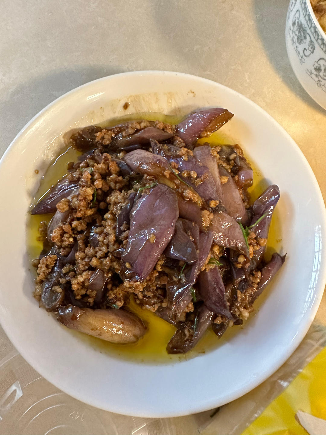红烧肉沫茄子