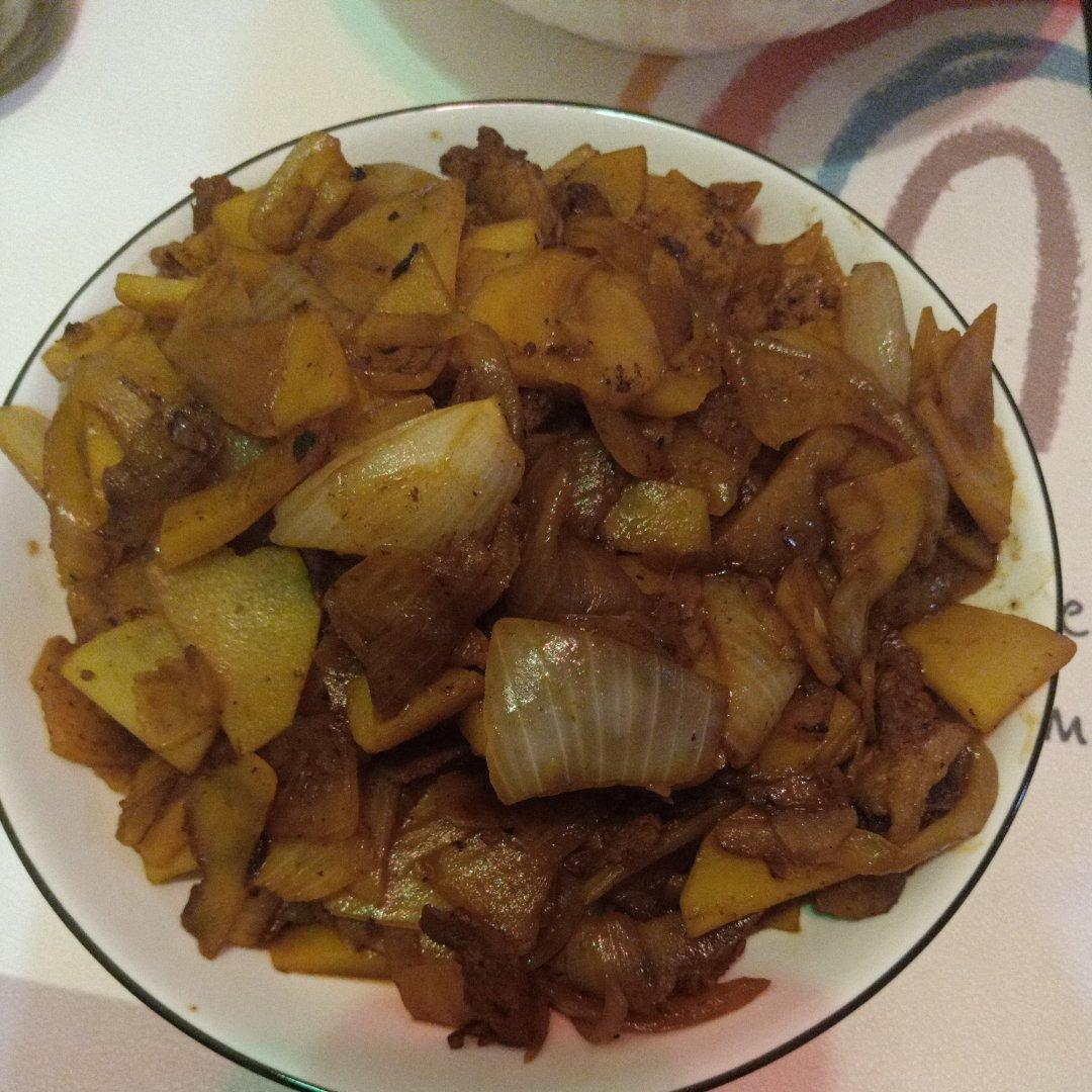 洋葱炒土豆