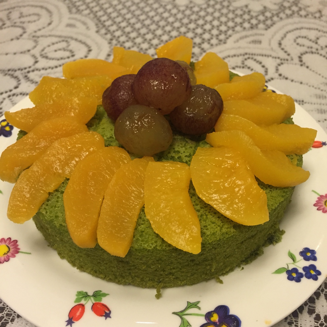 抹茶蜜豆戚风