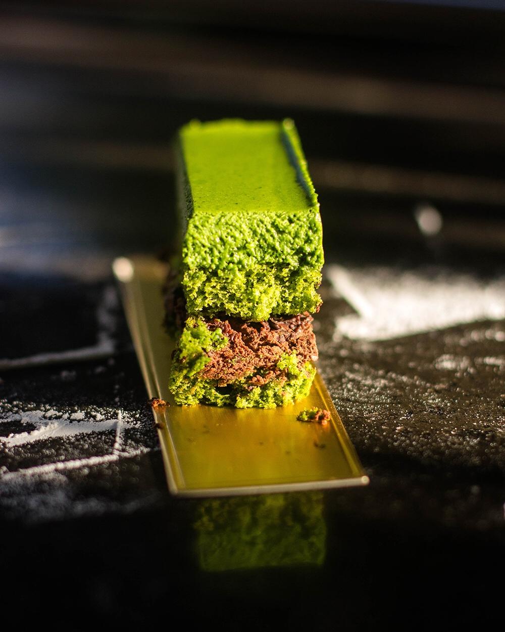 天际Yamanoha—香缇巧克力配抹茶慕斯蛋糕<熊谷裕子>