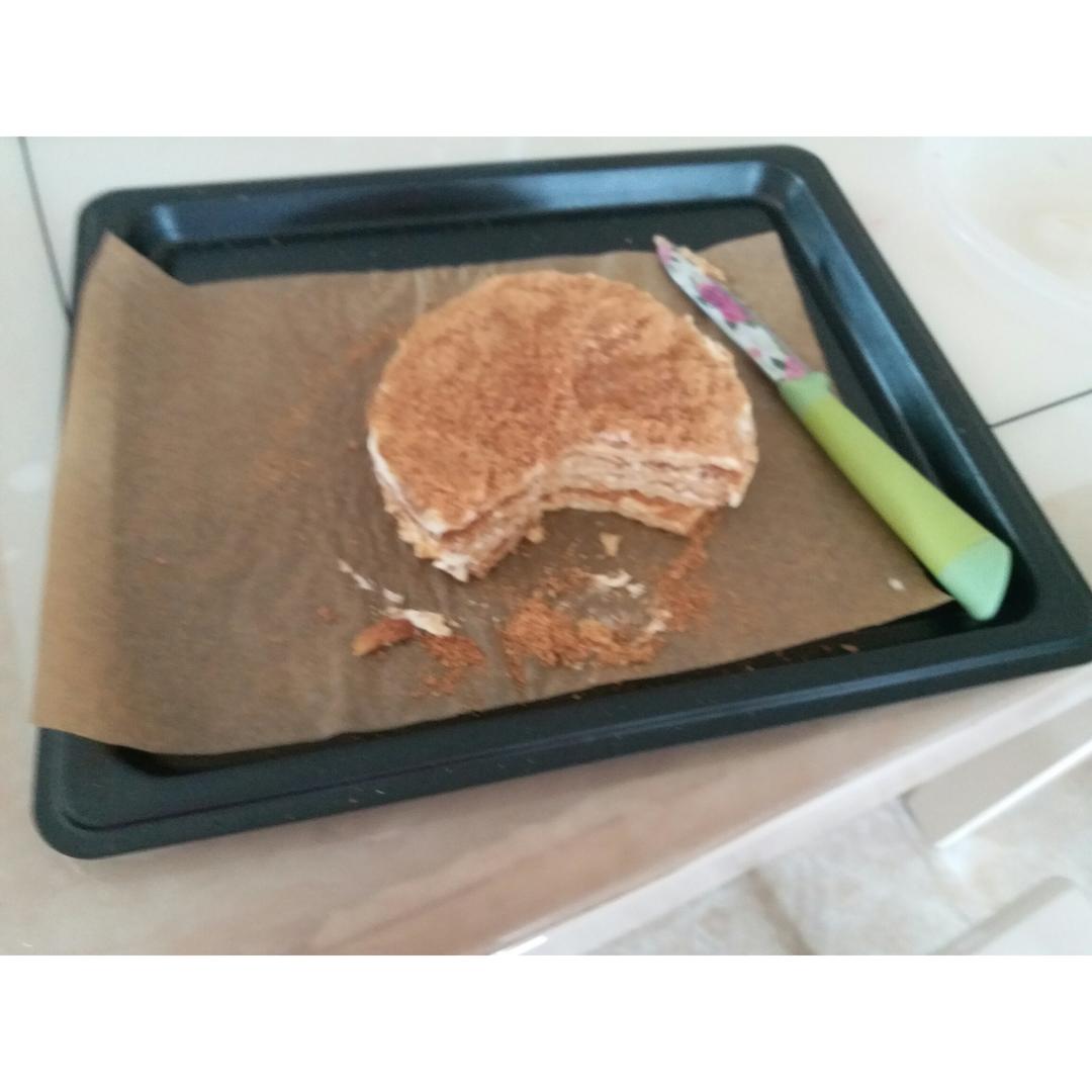 俄罗斯蜂蜜蛋糕   千层蛋糕【又名提拉米苏】