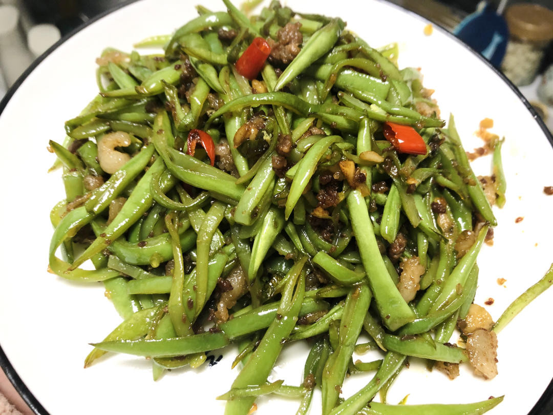 家常小炒四季豆