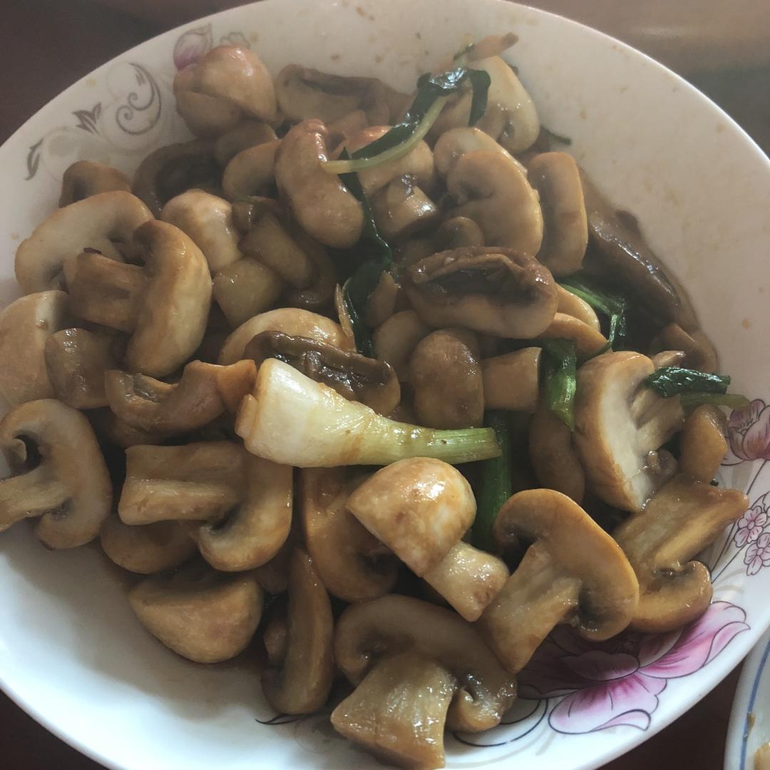 香炒口蘑（白蘑菇 口菇）