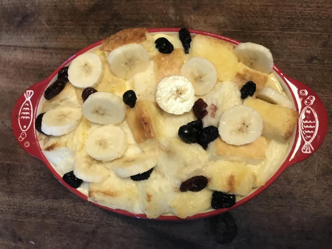 香蕉吐司蛋奶布丁