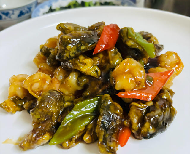 虾爆鳝(老爸点名要吃的菜)的做法