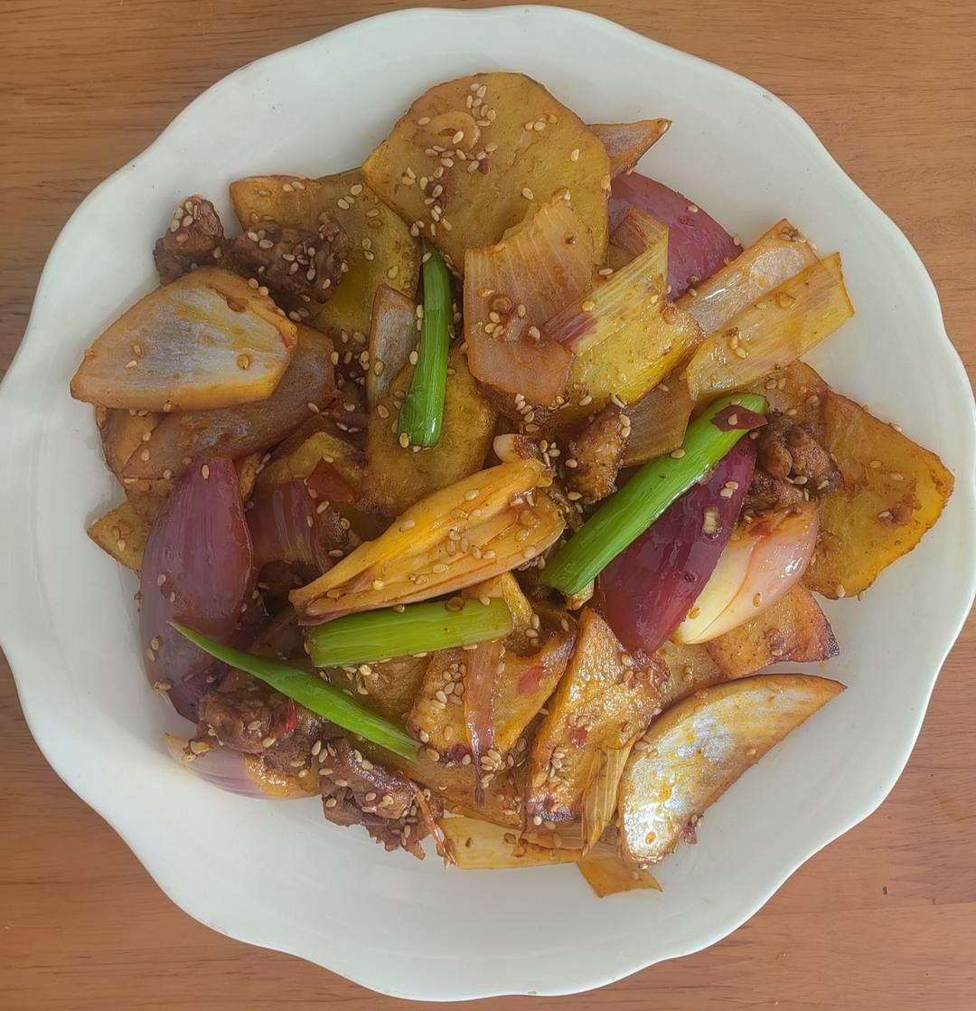 干锅土豆片，好吃又解馋！