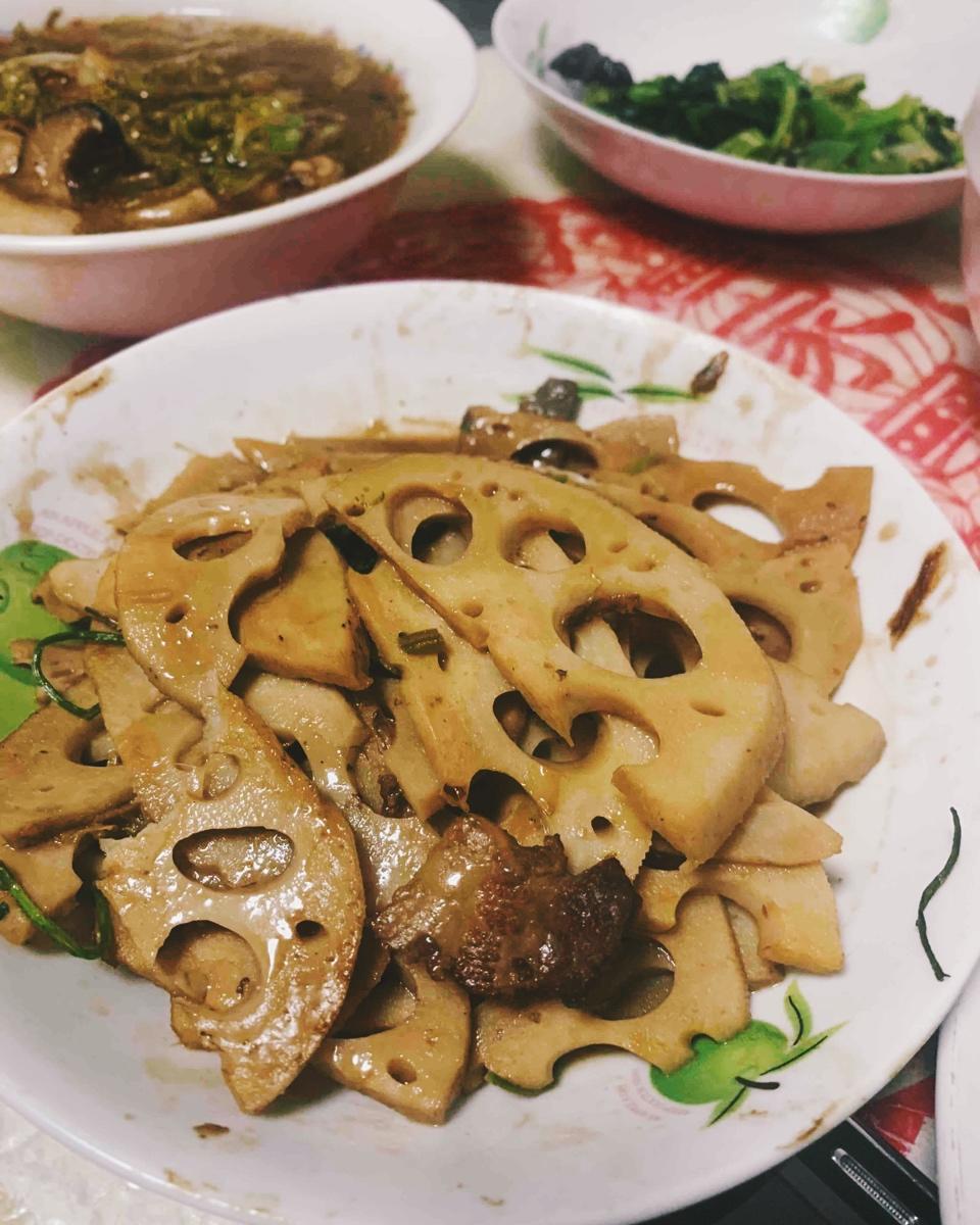 番茄酱炒藕片