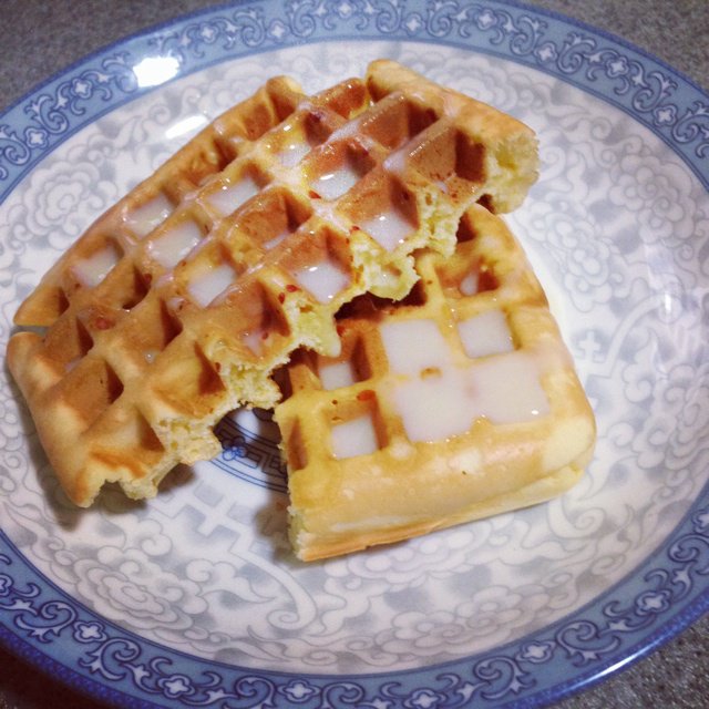 低脂低糖华夫饼。