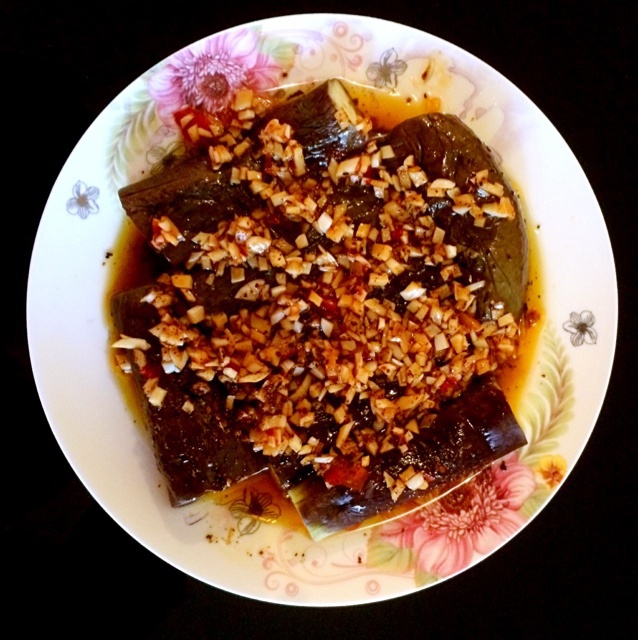 凉拌蒸茄子