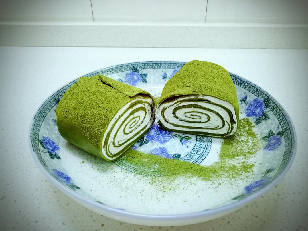 网红食谱│抹茶毛巾卷