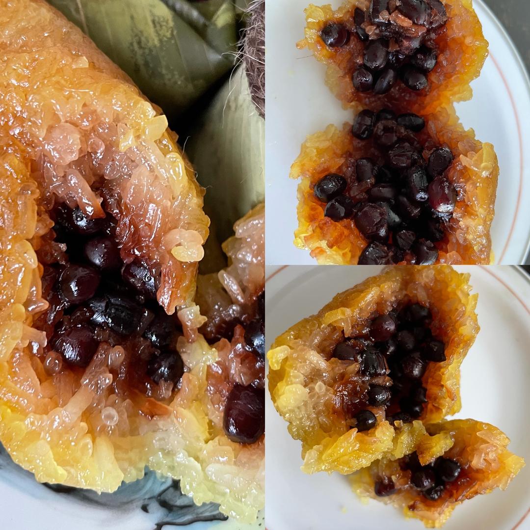 高颜值、营养丰富和超级好吃的蜜红豆碱粽（附详细步骤和蜜红豆食谱）的做法 步骤7