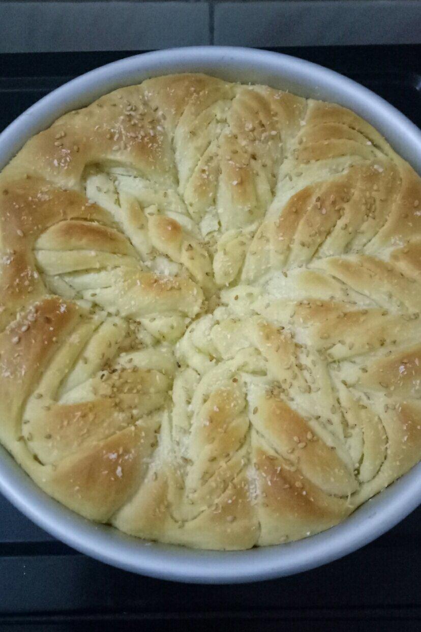 手撕千层花朵面包