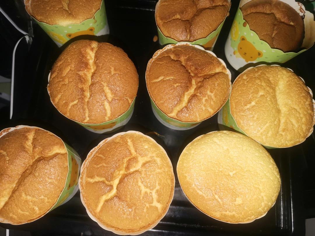 纸杯蛋糕 8寸戚风蛋糕的量