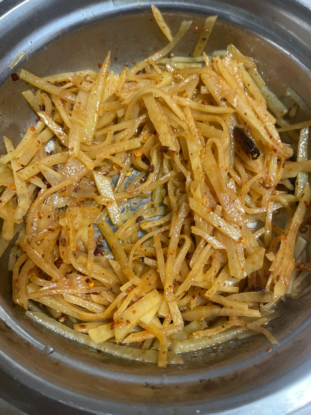 酸辣土豆丝的家常做法 超级下饭