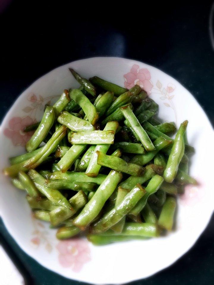 不油炸，素炒四季豆