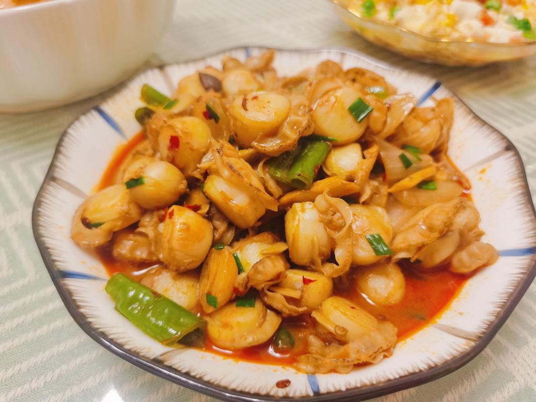 家常小炒扇贝肉