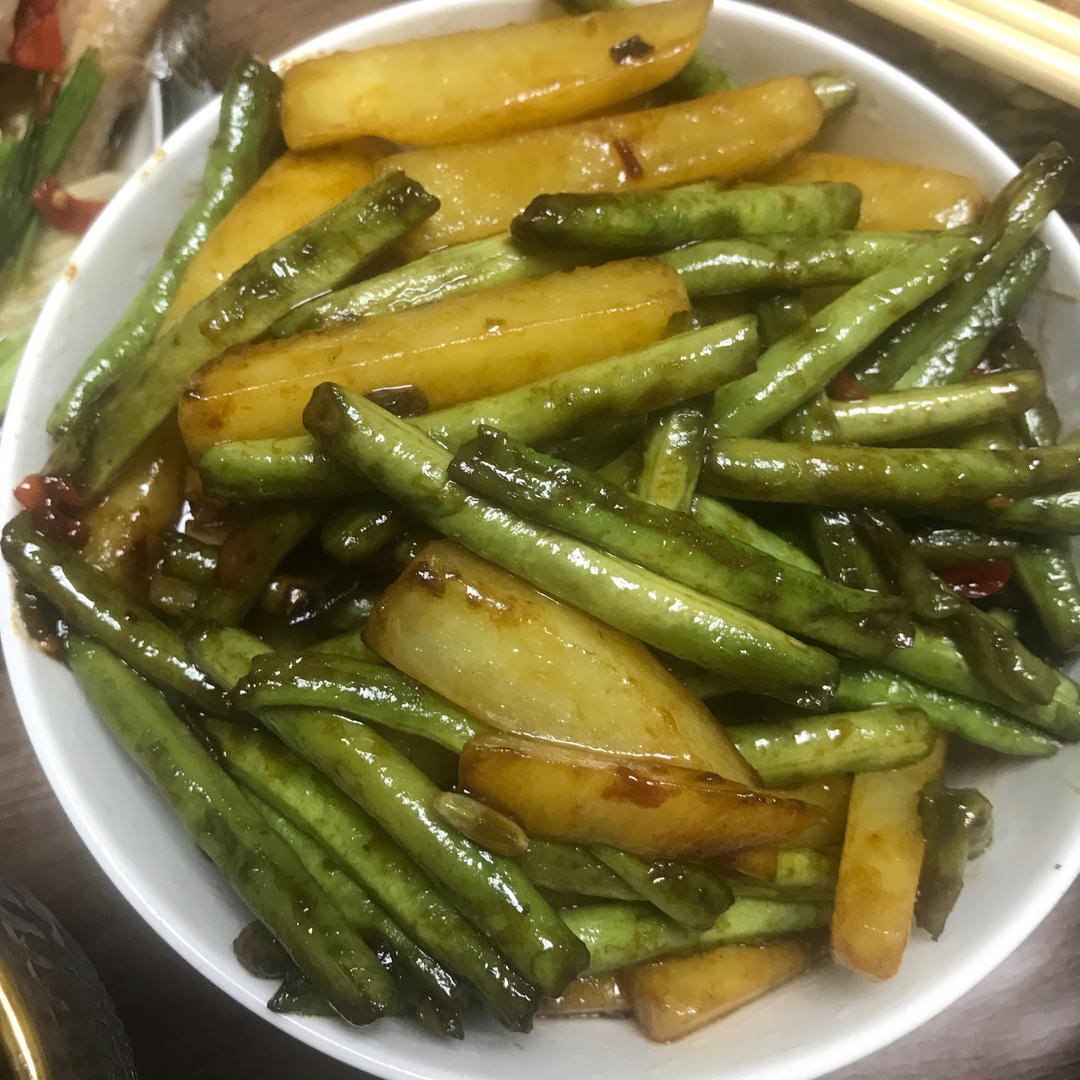 干煸豆角土豆