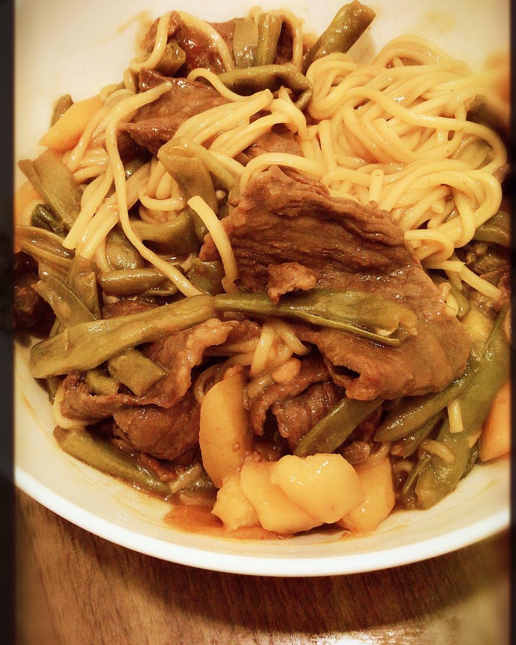 豆角焖面