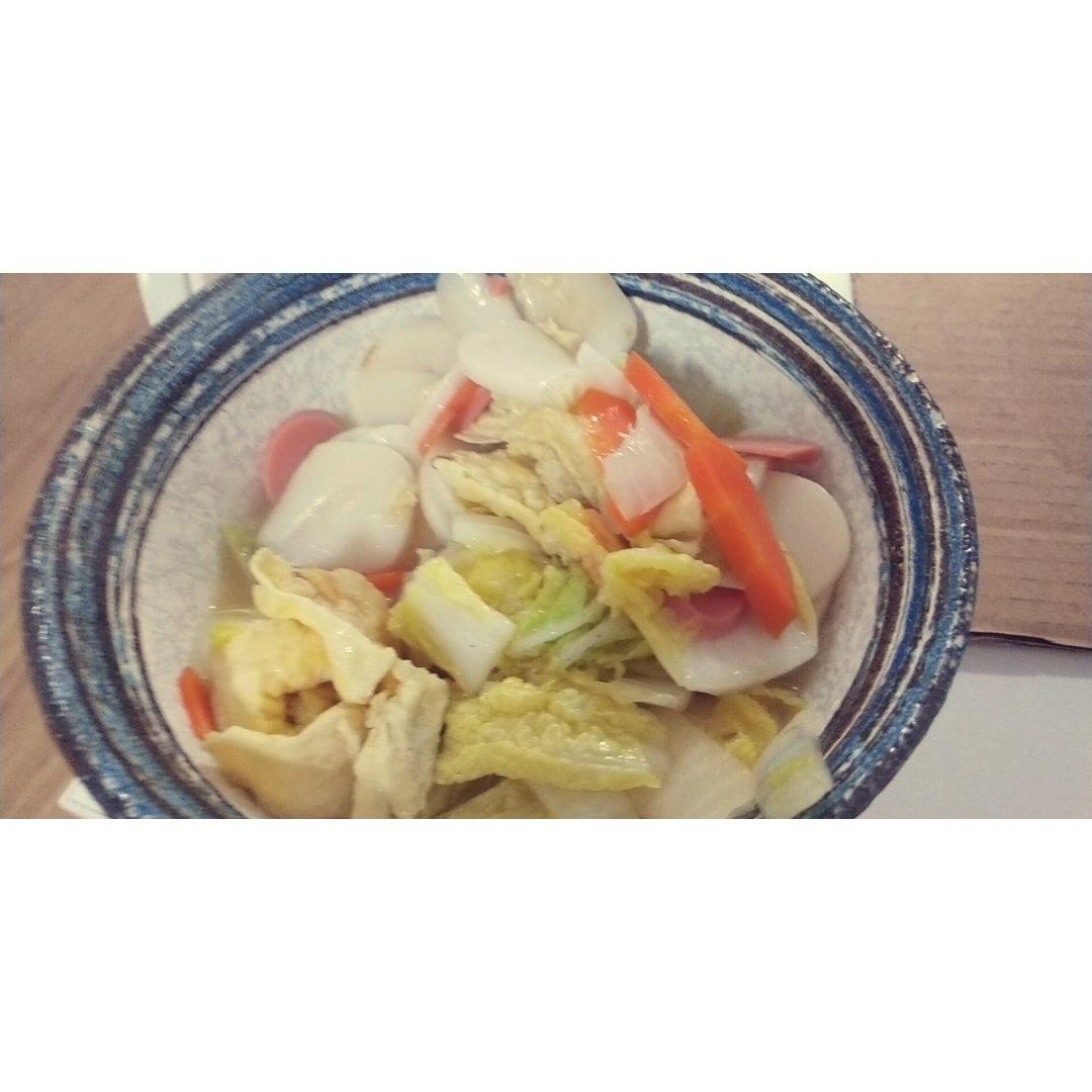 白菜肉丝炒年糕