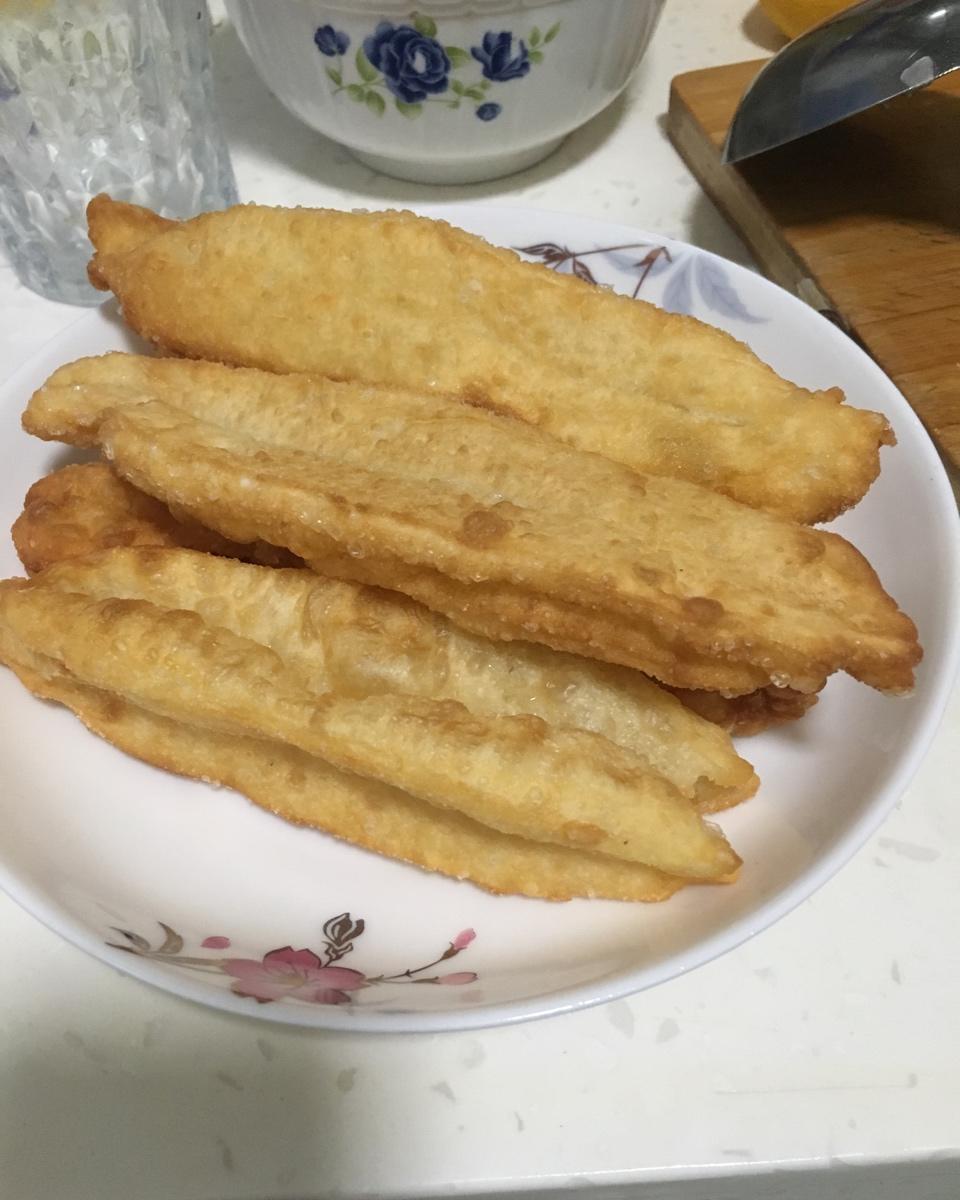 自制无泡打粉油条
