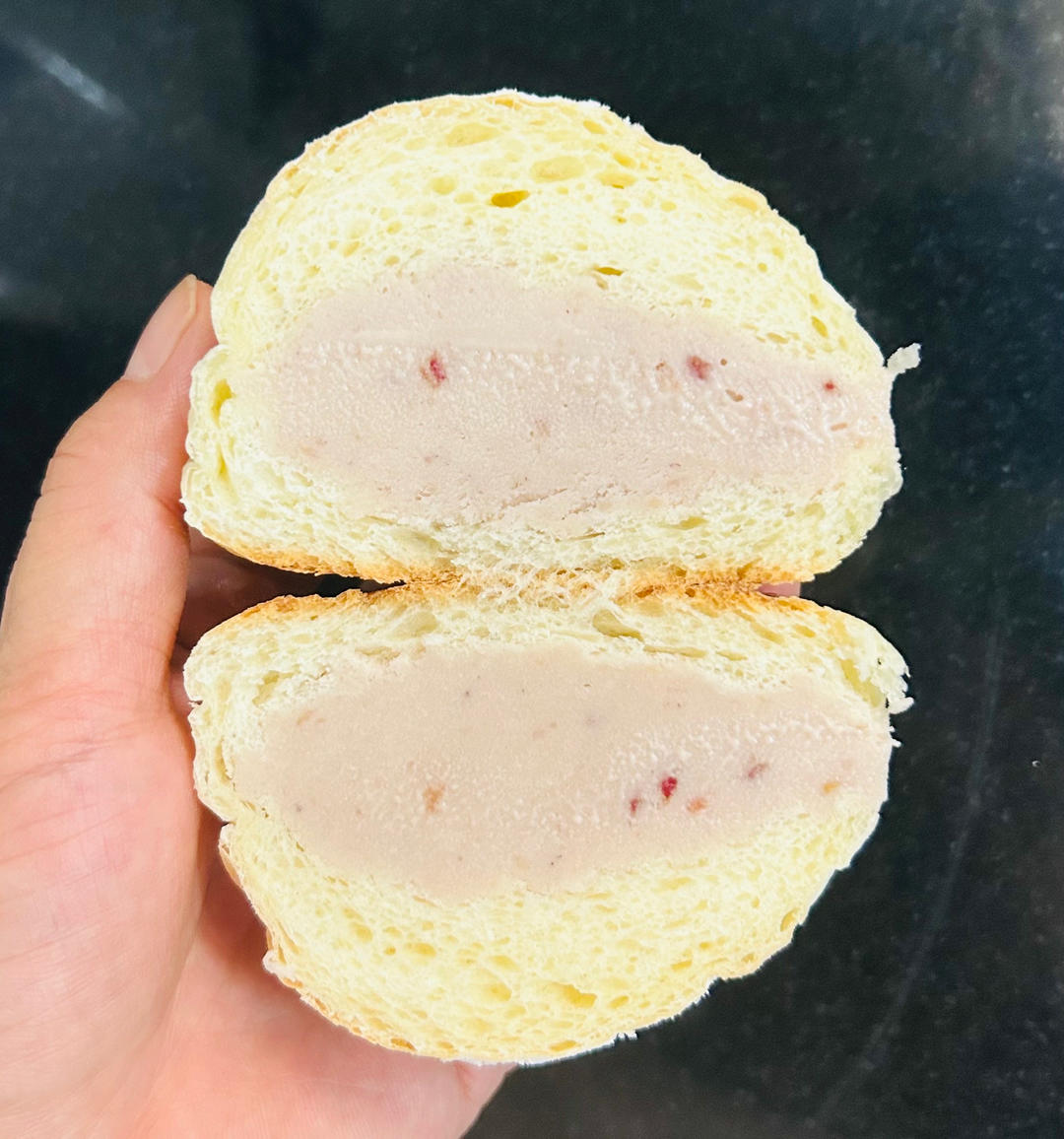 一口爆浆｜夏日必做冰面包｜蓝莓/树莓/芒果三个口味