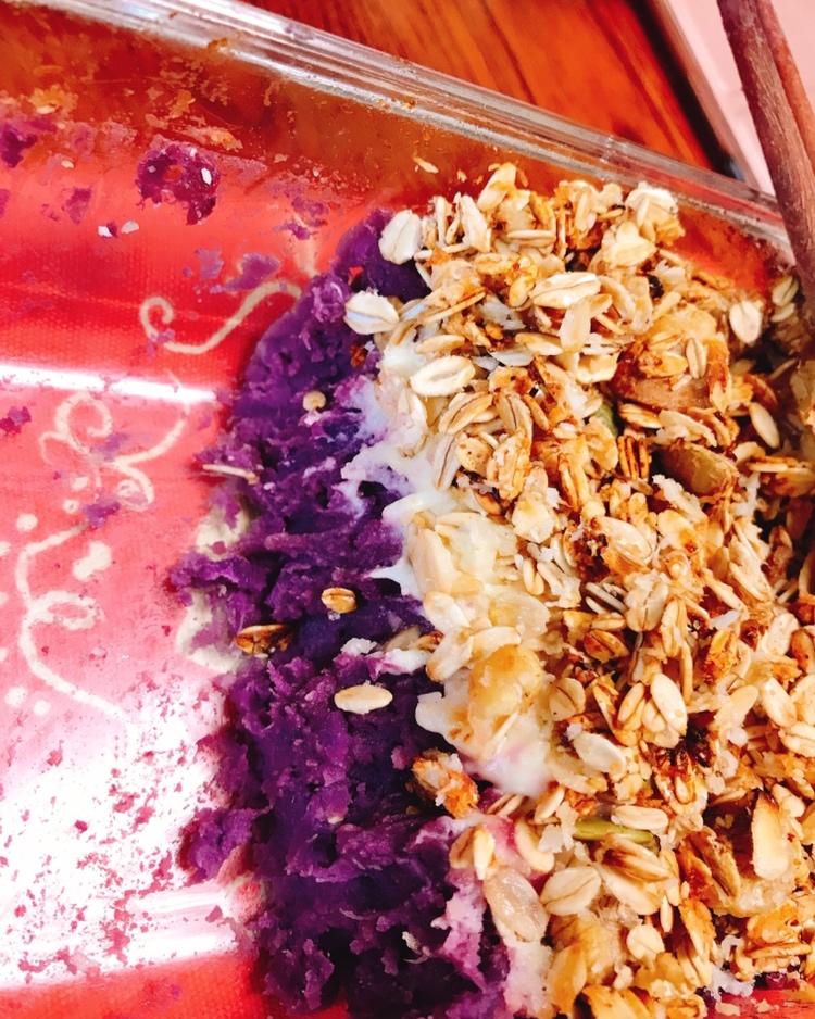 粉糯红薯泥配燕麦酥丨健康·三餐