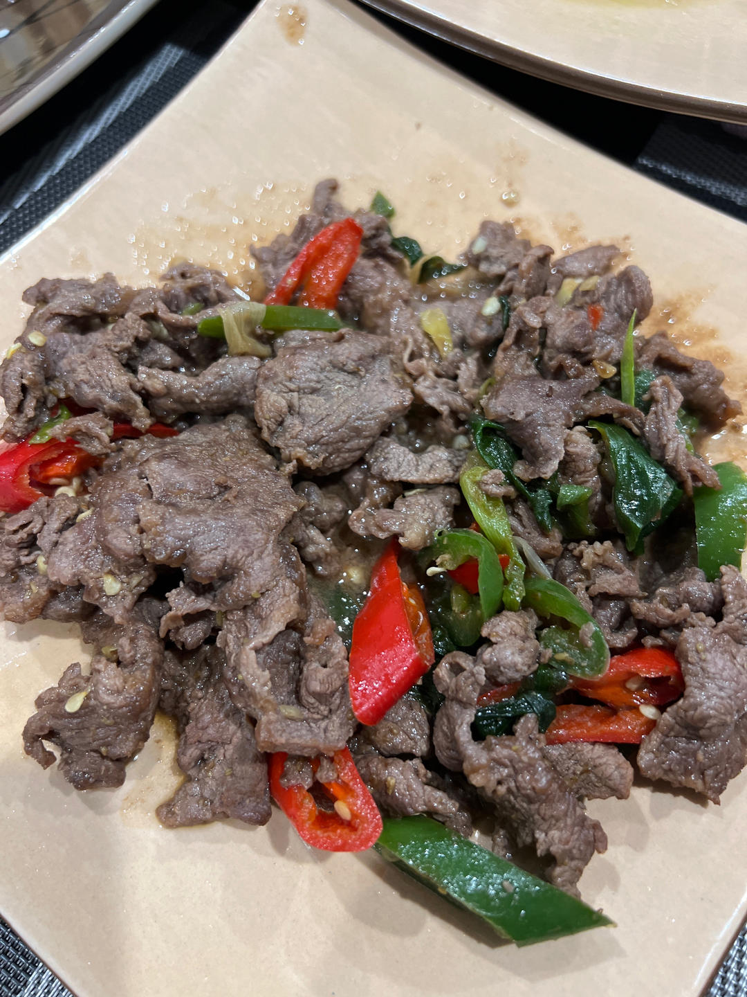 孜然大葱炒牛肉