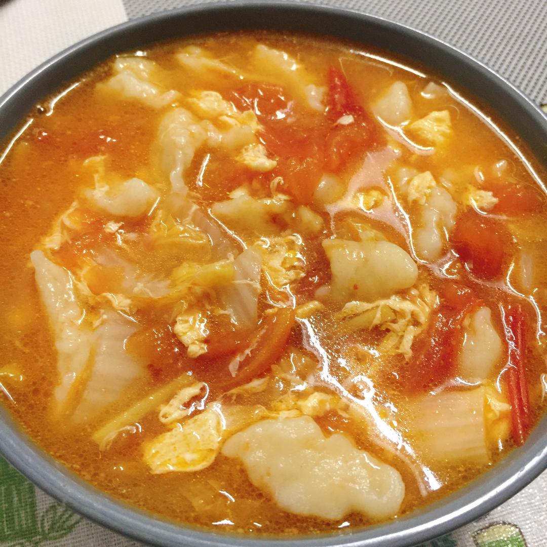 番茄鸡蛋疙瘩面