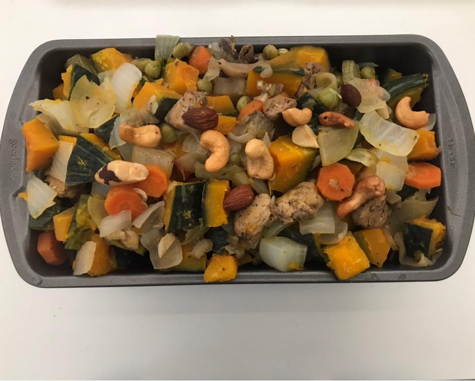 【健康三餐】孜然南瓜蒸鸡胸