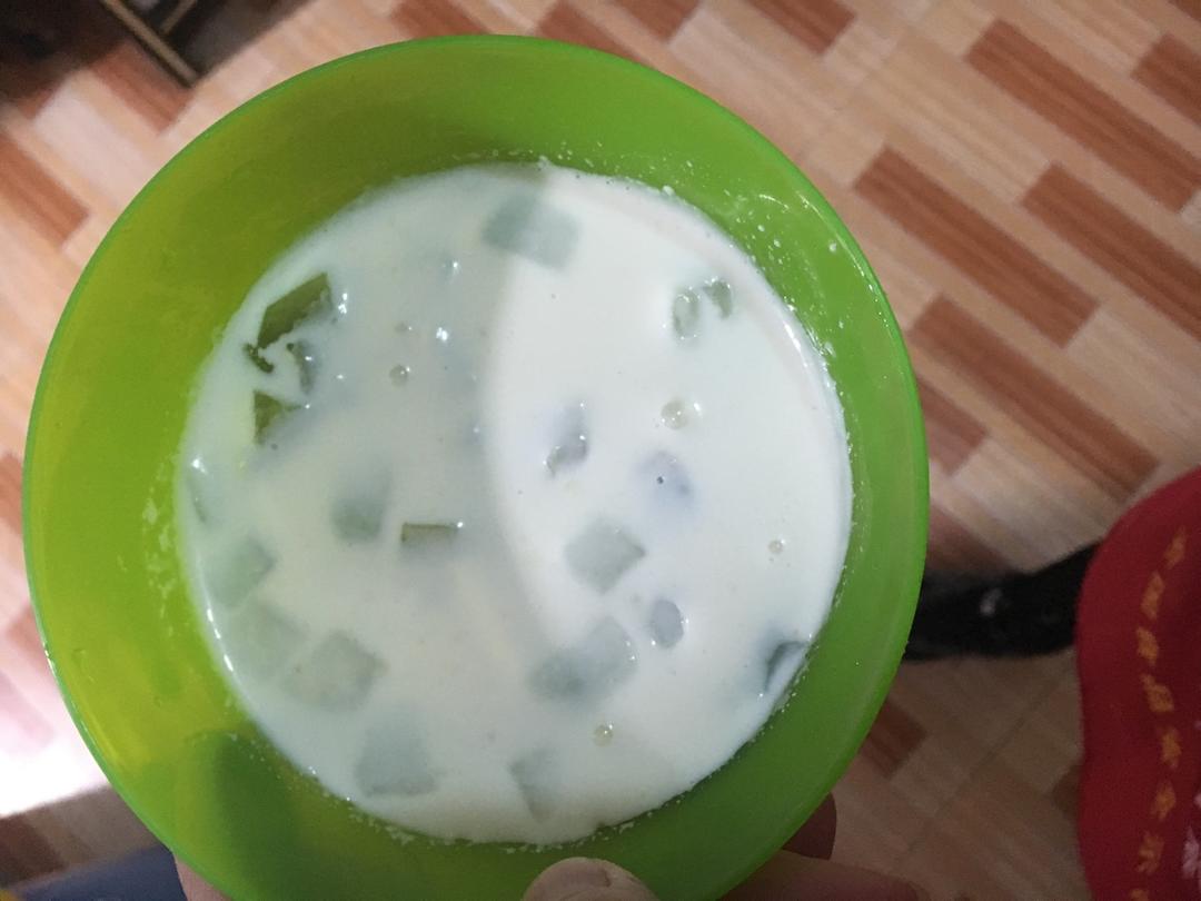 红心火龙果布丁（超简单）消耗奶油，水果