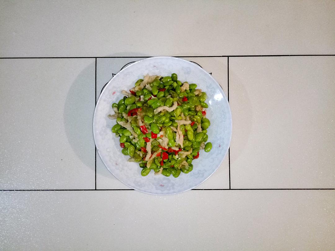 毛豆炒肉