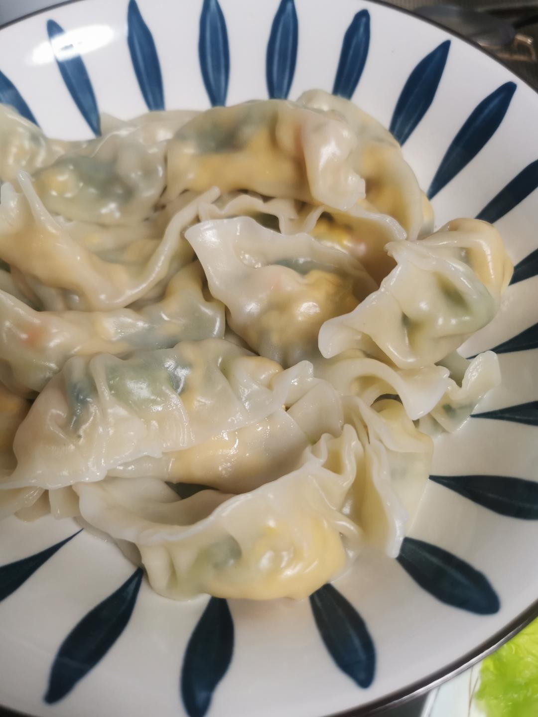 黄瓜虾仁鸡蛋饺子