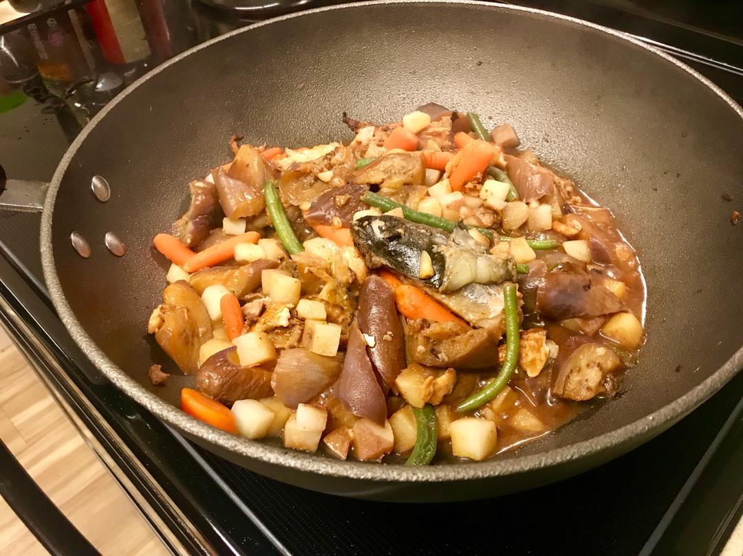 茄子鱼头煲
